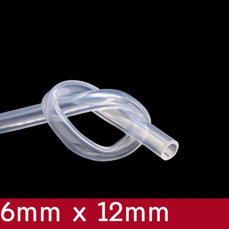 Transparent Flexible Silicone Tube ID 6mm x 12mm OD Food Grade Non-toxic Drink Water Rubber Hose Milk Beer Soft Pipe Connect
Transparent Flexible Silicone Tube ID 6mm x 12mm OD Food Grade Non-toxic Drink Water Rubber Hose Milk Beer Soft Pipe Connect
