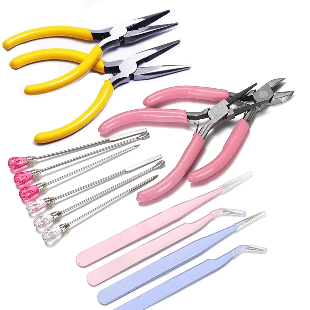 1pc DIY Jewelry Tool Pliers Tweezers for Jewelry Making UV Epoxy Resin Mold Metal Chain Wire Cutting Crimping Handmade Tools
1pc DIY Jewelry Tool Pliers Tweezers for Jewelry Making UV Epoxy Resin Mold Metal Chain Wire Cutting Crimping Handmade Tools
