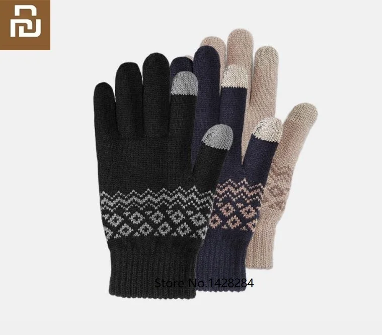 Youpin Winter Men Touch Screen warm velvet Gloves Male Mitten Thicken Warm Business Knitted Sweater Driving Gloves
Youpin Winter Men Touch Screen warm velvet Gloves Male Mitten Thicken Warm Business Knitted Sweater Driving Gloves