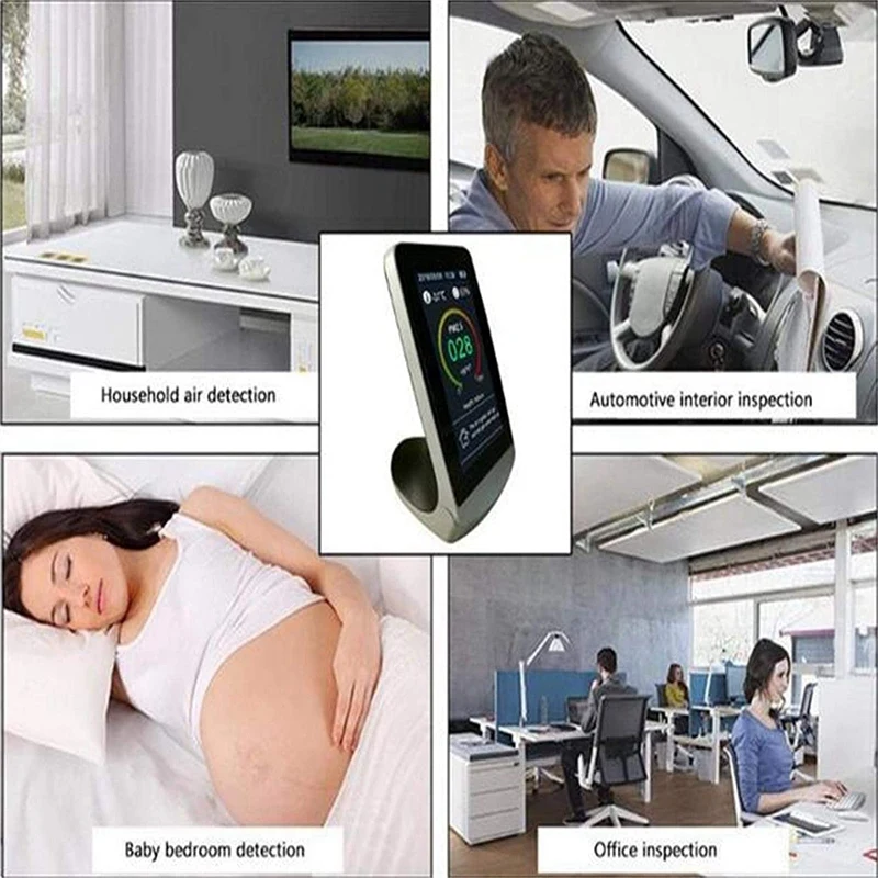 Touchless Thermometer Humidity Sensor for Adults and Kids, Carbon Dioxide Detector, Air Quality Monitor Hygrometer
Touchless Thermometer Humidity Sensor for Adults and Kids, Carbon Dioxide Detector, Air Quality Monitor Hygrometer
