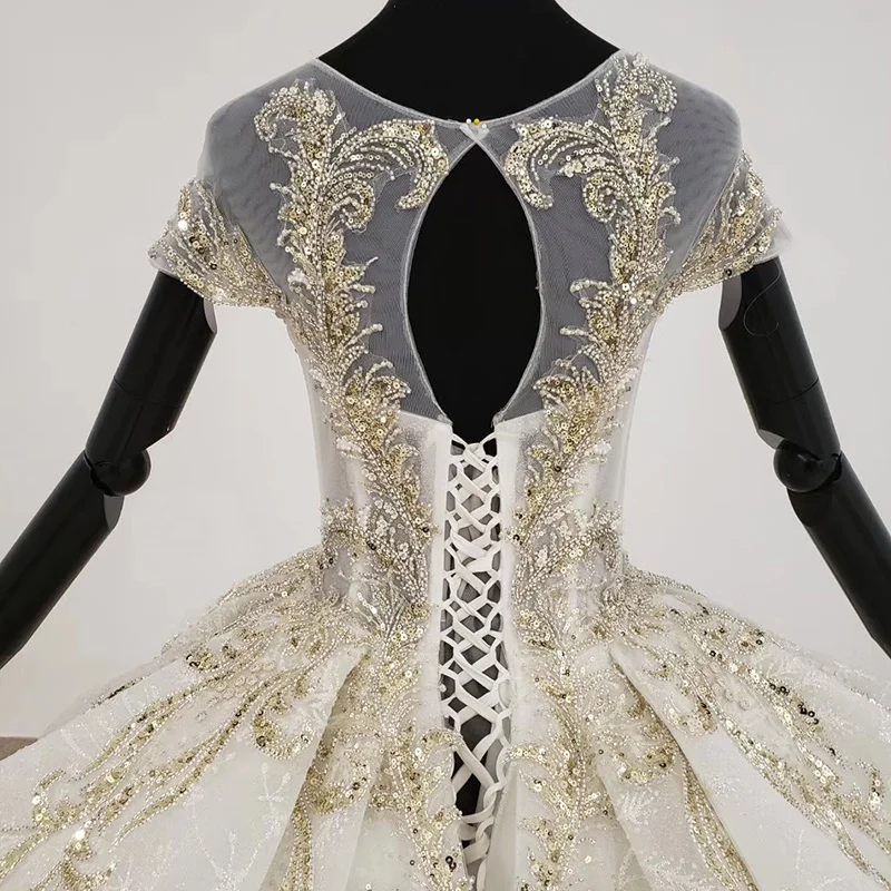 Wedding dresses BLG1250 o neck boho lace luxury crystal ball gown wedding dress
Wedding dresses BLG1250 o neck boho lace luxury crystal ball gown wedding dress