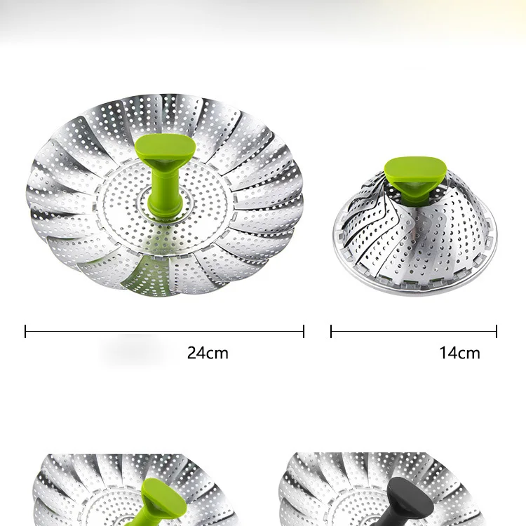 Expandable Steamer Basket Stainless Steel Vegetable Steamer Basket Folding Steamer Insert for Veggie Fish Seafood Cooking
Expandable Steamer Basket Stainless Steel Vegetable Steamer Basket Folding Steamer Insert for Veggie Fish Seafood Cooking