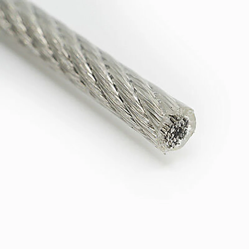 

1 Meter Stainless Steel Wire Rope Cable PVC Plastic Coated 1mm 1.2mm 1.5mm 2m 3mm 4mm 5mm 6mm