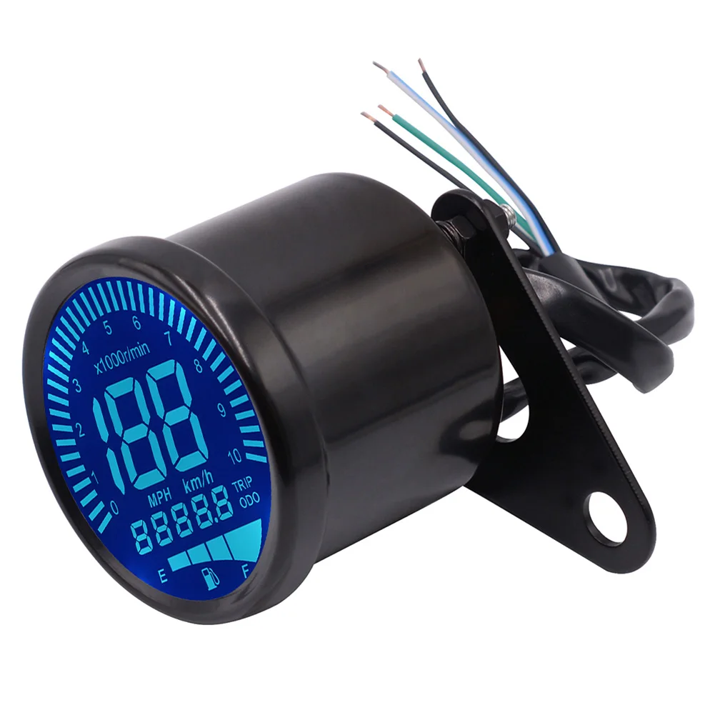 Universal Digital Motorcycle LCD Screen Speedometer Odometer Techometer Fuel Gauge For 1-4 Cylinders 7 Color Backlight
Universal Digital Motorcycle LCD Screen Speedometer Odometer Techometer Fuel Gauge For 1-4 Cylinders 7 Color Backlight