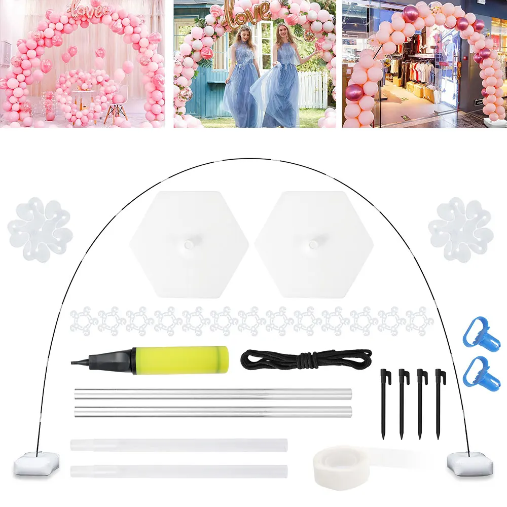 Adjustable DIY Balloon Arch Frame Stand with Water Fillable Base Column Stand Builder Set Birthday Wedding Party Decoration
Adjustable DIY Balloon Arch Frame Stand with Water Fillable Base Column Stand Builder Set Birthday Wedding Party Decoration