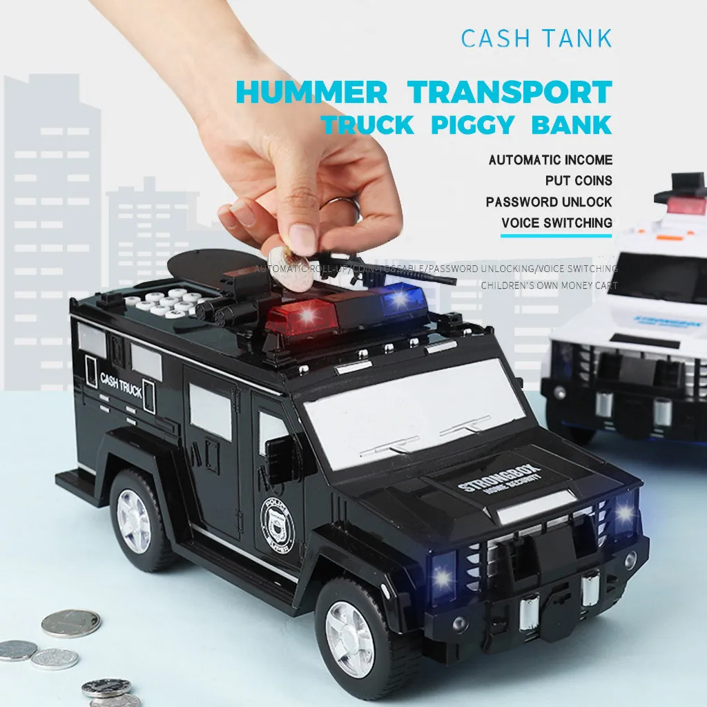 Fingerprint Password Cash Truck Car Piggy Bank Kids Money Box Coin Paper Bank Safe Saving Storage Box Alcancias Music Toy Gift
Fingerprint Password Cash Truck Car Piggy Bank Kids Money Box Coin Paper Bank Safe Saving Storage Box Alcancias Music Toy Gift