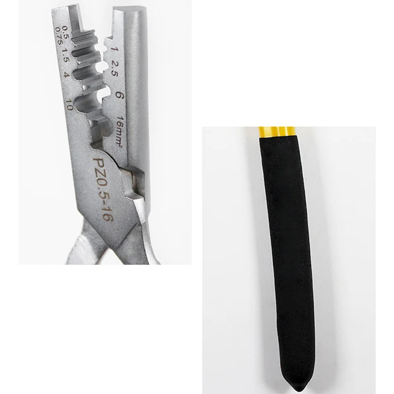 1PC PZ 0.5-16 Small Crimping Tool Portable Hardware Crimping Tool Suitable For non-welding 0.5-16mm2
1PC PZ 0.5-16 Small Crimping Tool Portable Hardware Crimping Tool Suitable For non-welding 0.5-16mm2