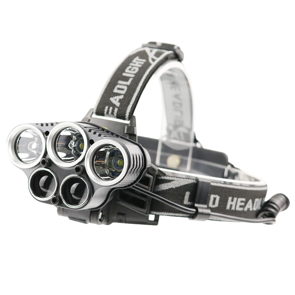 USB rechargeable LED Headlamp 5 white light or 3 white + 2 bule light waterproof led headlight fishing lamp use 18650 battery
USB rechargeable LED Headlamp 5 white light or 3 white + 2 bule light waterproof led headlight fishing lamp use 18650 battery