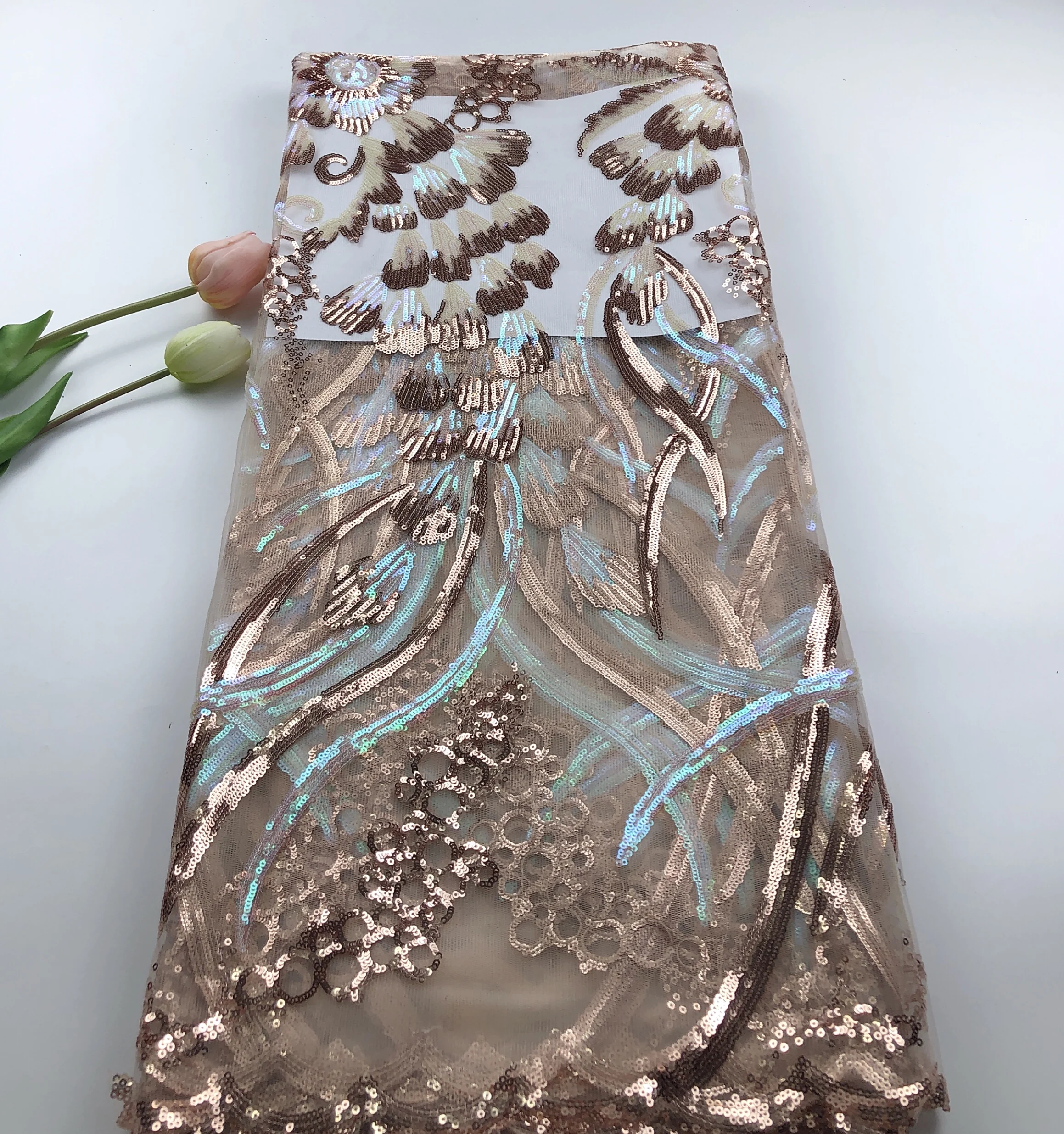 French African Lace Fabric Guipure Sequined Beaded Cotton Cord Tulle Nigerian Tissu Mesh India Lace For Wedding Dress HSOC061
French African Lace Fabric Guipure Sequined Beaded Cotton Cord Tulle Nigerian Tissu Mesh India Lace For Wedding Dress HSOC061