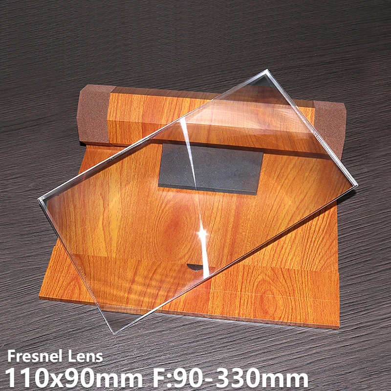 Fresnel lens 110x90mm F90mm 5.6" 4 focal lengths spotlight amplify for LED light DIY projector Solar energy Customizable
Fresnel lens 110x90mm F90mm 5.6" 4 focal lengths spotlight amplify for LED light DIY projector Solar energy Customizable