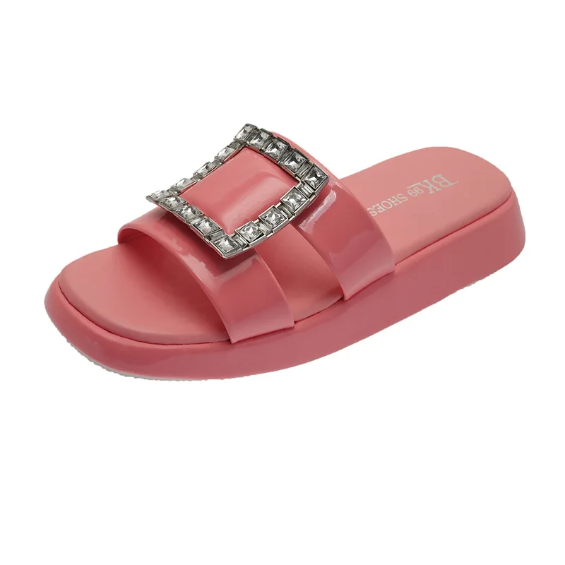 Koovan Women's Summer Wedges Slippers 2021 New Home Daily Leisure Comfortable Bathroom Shoes For Women Rhinestone PU Leather
Koovan Women's Summer Wedges Slippers 2021 New Home Daily Leisure Comfortable Bathroom Shoes For Women Rhinestone PU Leather
