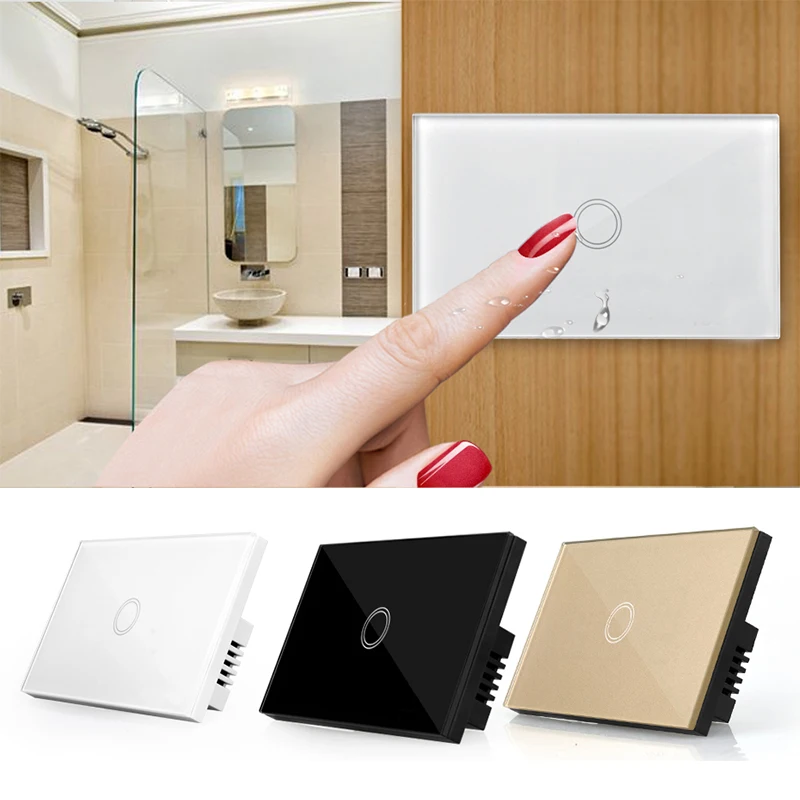 Smart Life Glass Panel US Standard Smart Touch Wireless Wall Light Switch 433MHz No Neutral Wire Required 1 Gang 1 Way
Smart Life Glass Panel US Standard Smart Touch Wireless Wall Light Switch 433MHz No Neutral Wire Required 1 Gang 1 Way