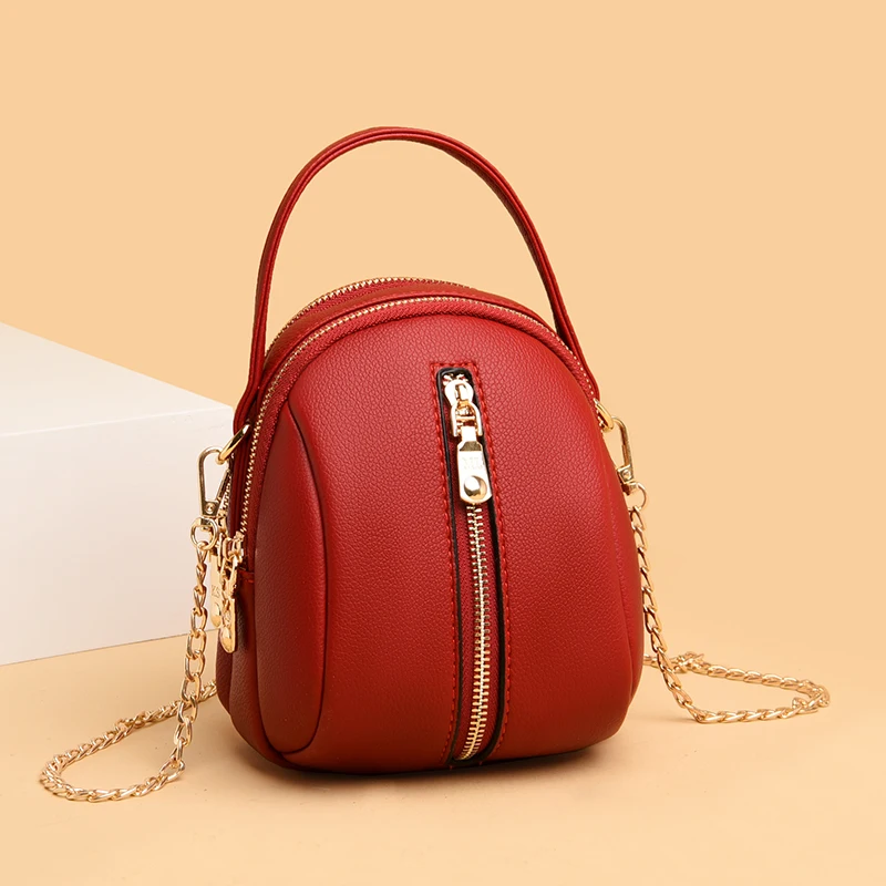 Fashion Chain Women's Crossbody Bag Quality Small Leather Shoulder Bag Lychee Pattern Handbags Female Brand Design Messenger Bag
Fashion Chain Women's Crossbody Bag Quality Small Leather Shoulder Bag Lychee Pattern Handbags Female Brand Design Messenger Bag