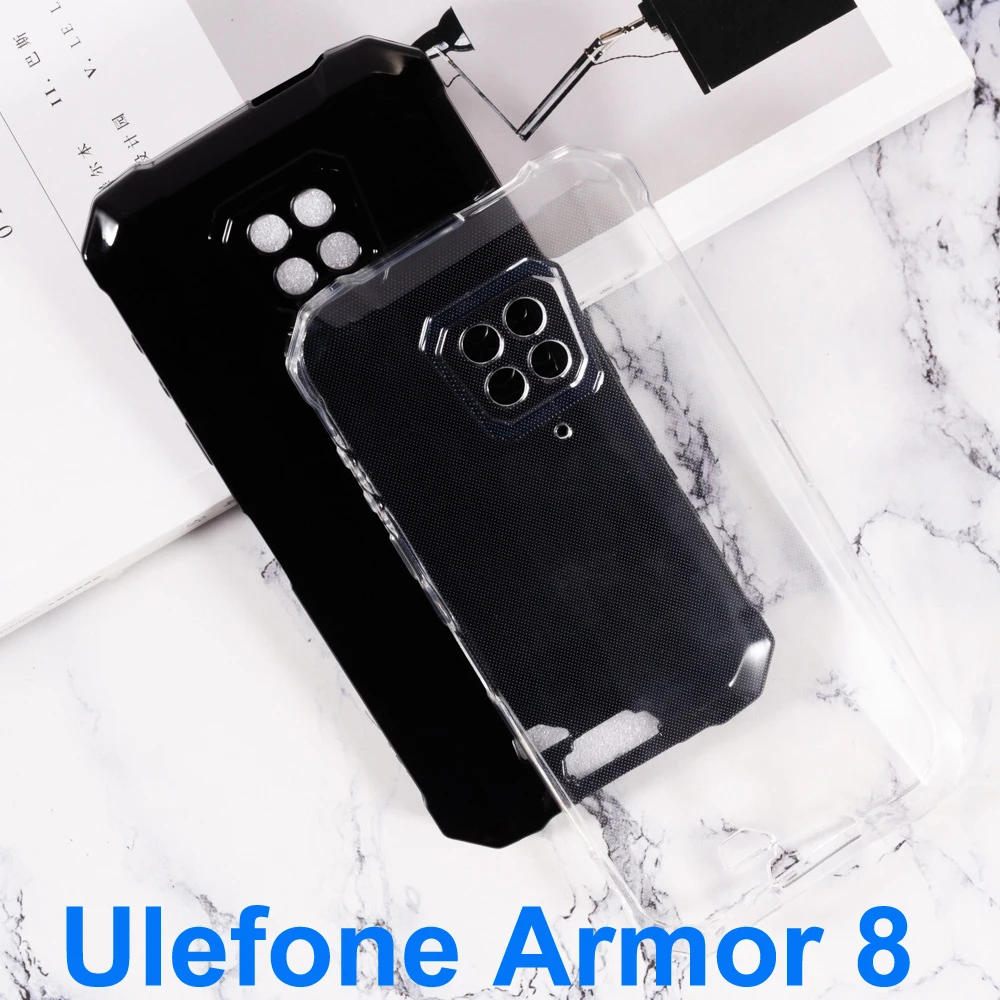 Чехол для Ulefone Armor 8 Бампер Мягкий Силиконовый ТПУ чехол задняя крышка