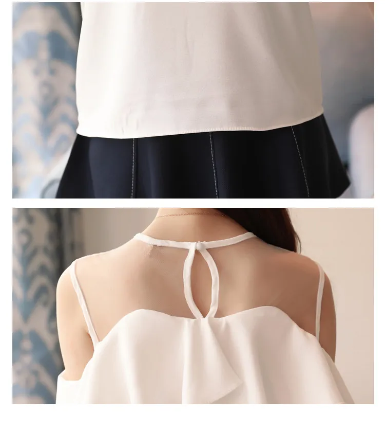 Fashion Woman Blouses 2021 Summer Tops Women Off Shoulder Top Short Sleeve Blouse Women Ruffles Chiffon White Blouse Blusas C962
Fashion Woman Blouses 2021 Summer Tops Women Off Shoulder Top Short Sleeve Blouse Women Ruffles Chiffon White Blouse Blusas C962