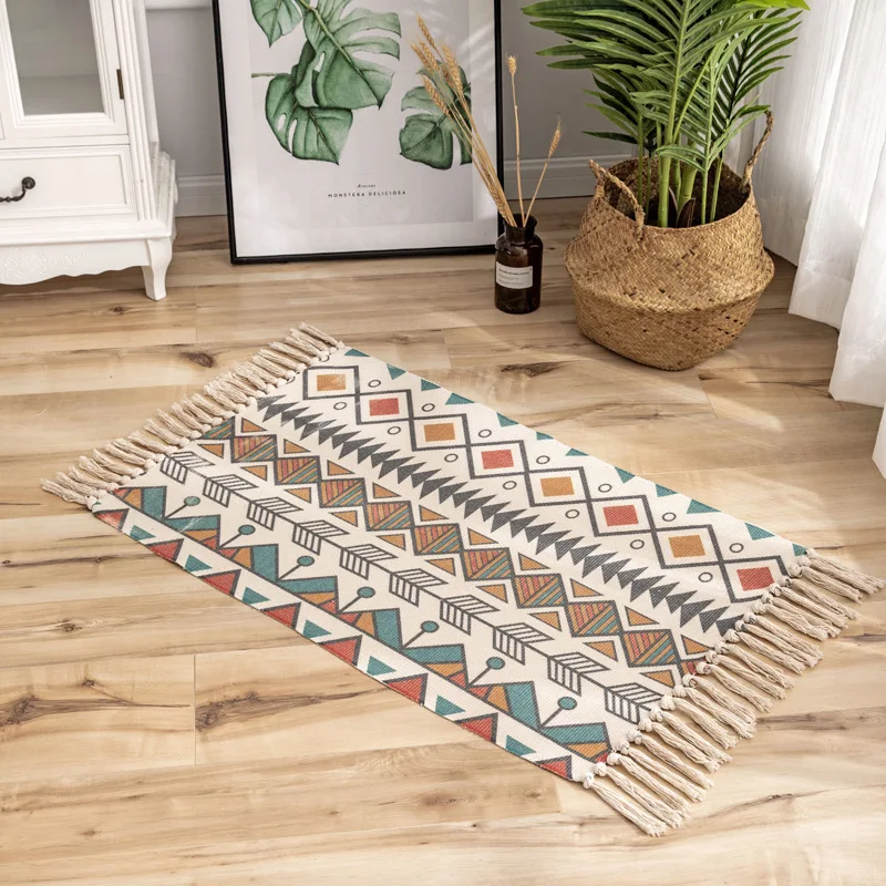 Nordic Bohemia Cotton Linen Small Carpet Ethnic Style Door Foot Geometric Rug Bedroom Non-slip Mat Household For Living Room
Nordic Bohemia Cotton Linen Small Carpet Ethnic Style Door Foot Geometric Rug Bedroom Non-slip Mat Household For Living Room
