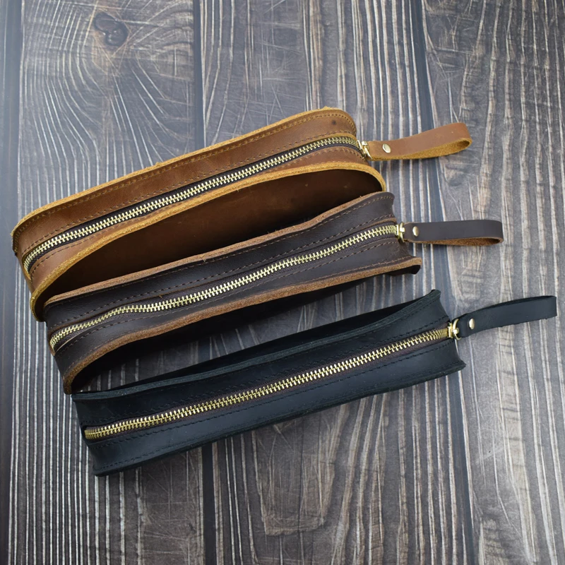 Handmade Genuine Leather Pencil Case Vintage Retro Style Cowhide Zipper Pen Bag Pencilcase Office School Supplies
Handmade Genuine Leather Pencil Case Vintage Retro Style Cowhide Zipper Pen Bag Pencilcase Office School Supplies