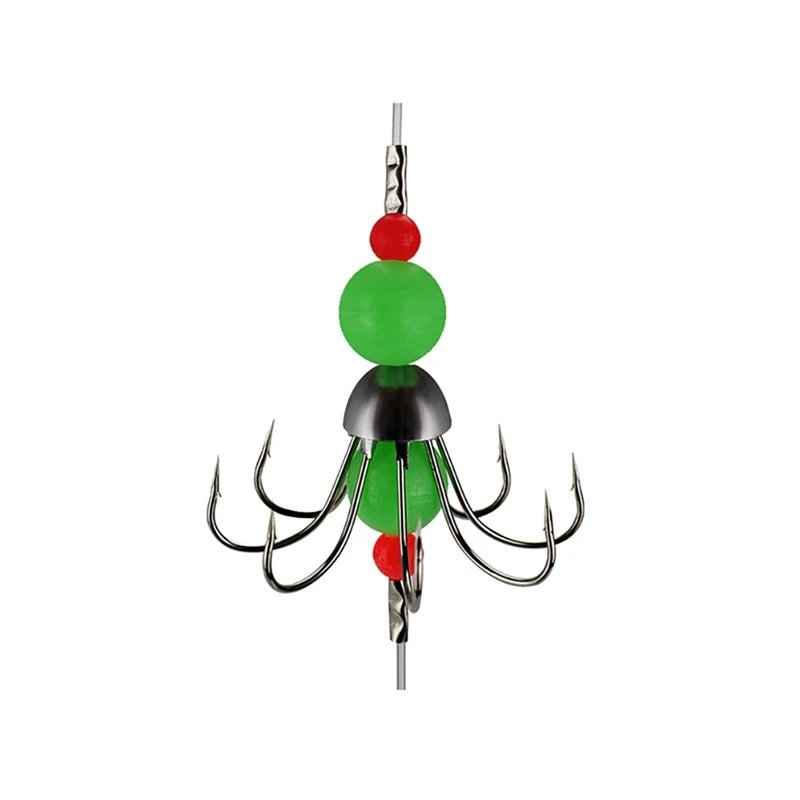 String Fishhook Integrated Night-luminous Stainless Steel Octopus Squid Barbed Hooks Carp Fishhook Night Fishing Tackles 
String Fishhook Integrated Night-luminous Stainless Steel Octopus Squid Barbed Hooks Carp Fishhook Night Fishing Tackles