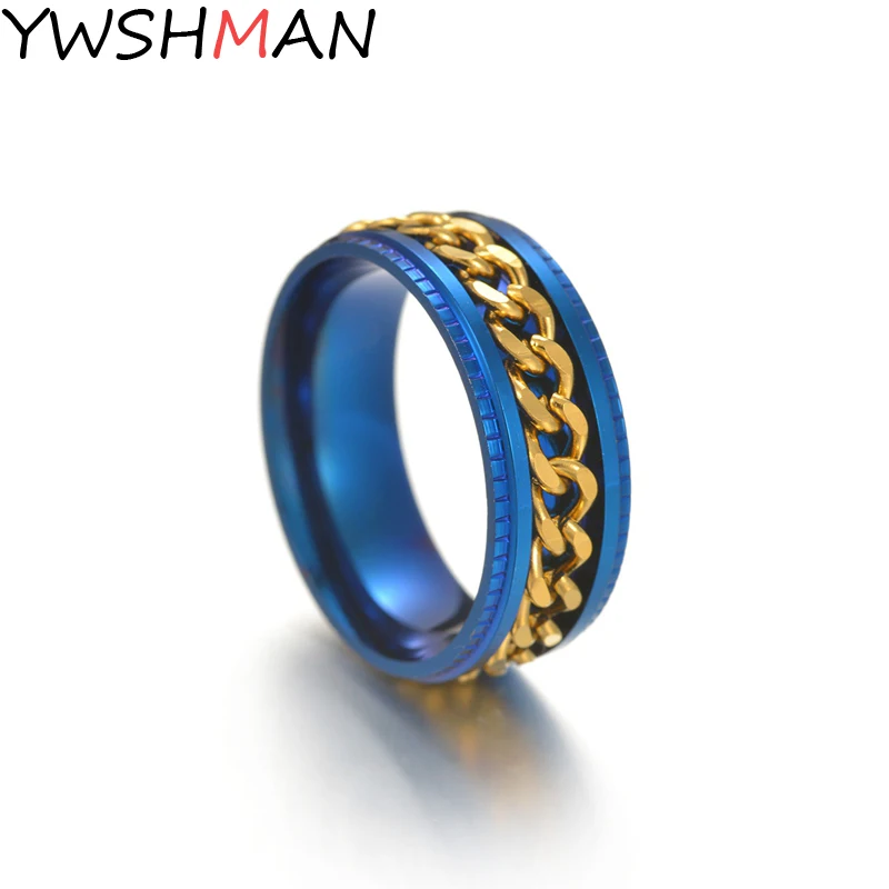 2021 Fashion New Curb Chain Spinner Rings For Men Simple 8 Mm Width Stainless Steel Rotatable Men Rings Jewelry Gift
2021 Fashion New Curb Chain Spinner Rings For Men Simple 8 Mm Width Stainless Steel Rotatable Men Rings Jewelry Gift