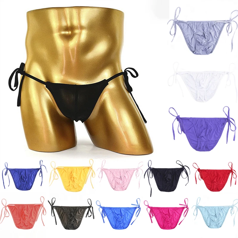 Men's Sexy Low Rise Briefs T-back Gay G-string Thongs Lace Up Breathable Underpants Lingerie 8 Colors
Men's Sexy Low Rise Briefs T-back Gay G-string Thongs Lace Up Breathable Underpants Lingerie 8 Colors