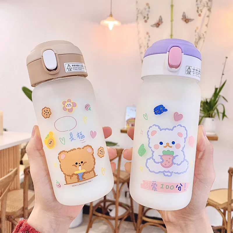 Creative Transparent Glass Water Bottle With Straw Cute Cartoon Matte Bear Cup Leakproof Travel Milk Coffee Mug Child Girl Gift
Creative Transparent Glass Water Bottle With Straw Cute Cartoon Matte Bear Cup Leakproof Travel Milk Coffee Mug Child Girl Gift