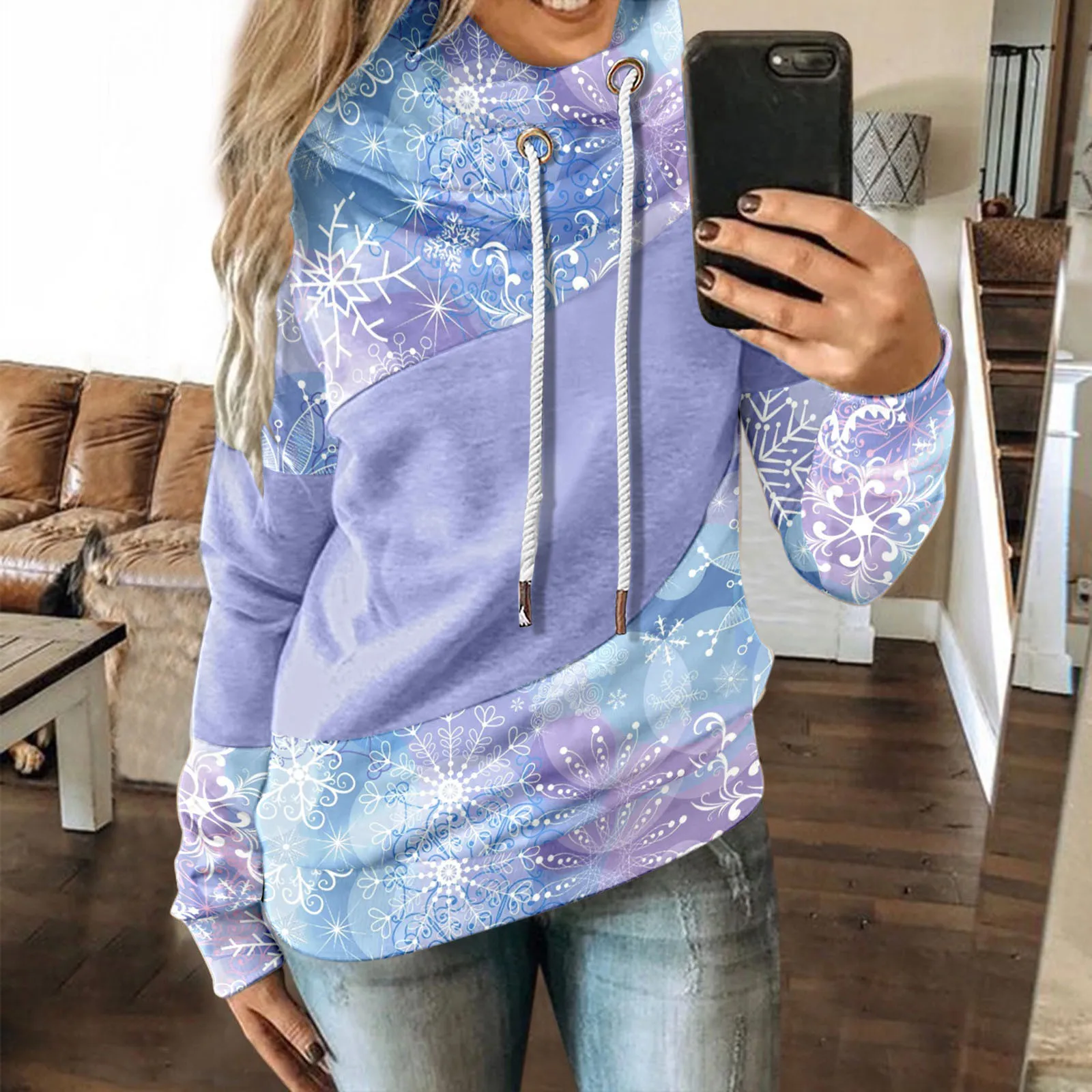 Hoodies Women Tie-dye Printed Patchwork Pullover Top Casual Long Sleeve Drawstring Hooded Sweatshirts Sudaderas Con Capucha
Hoodies Women Tie-dye Printed Patchwork Pullover Top Casual Long Sleeve Drawstring Hooded Sweatshirts Sudaderas Con Capucha