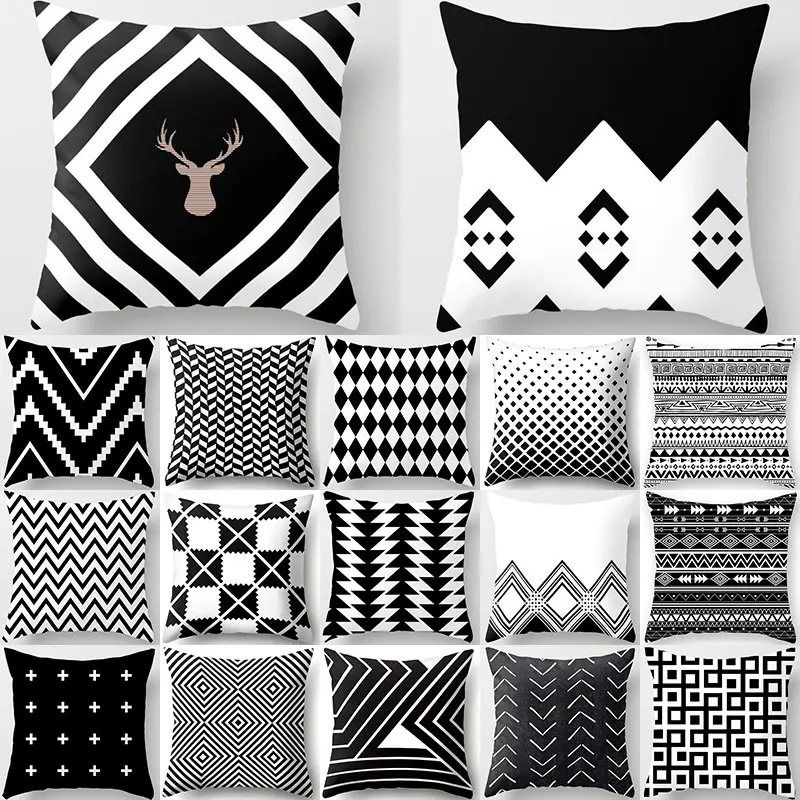 Black and white geometric striped pattern friends tv show throw pillows pillow covers decorative Cushion covers 45*45 Cushions 
Black and white geometric striped pattern friends tv show throw pillows pillow covers decorative Cushion covers 45*45 Cushions