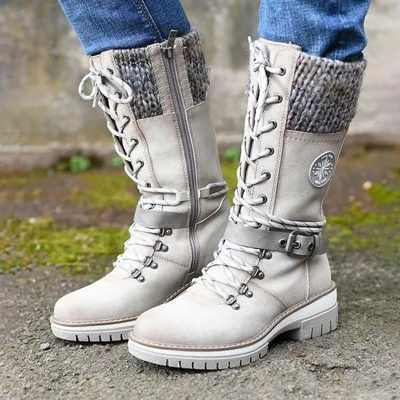 2021 Fashion Knitting Women Boots Winter New Women's Boots Belt Buckle Decorative Side Zipper Rubber Sole Lady Middle Tube Boots
2021 Fashion Knitting Women Boots Winter New Women's Boots Belt Buckle Decorative Side Zipper Rubber Sole Lady Middle Tube Boots