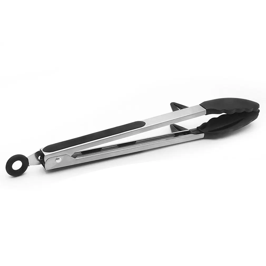 Stainless Steel Salad Tongs Kitchen Tongs with Silicone Tips for Cooking Non-Stick 2pcs Black Durable
Stainless Steel Salad Tongs Kitchen Tongs with Silicone Tips for Cooking Non-Stick 2pcs Black Durable