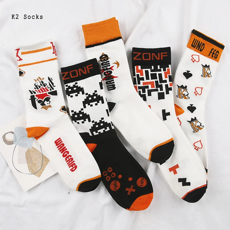 New Fashion Poker Sockings Cotton Harajuku Cube Game Skateboard King Happy HipHop Sport Dropshipping Funny Men and Women Socks 
New Fashion Poker Sockings Cotton Harajuku Cube Game Skateboard King Happy HipHop Sport Dropshipping Funny Men and Women Socks