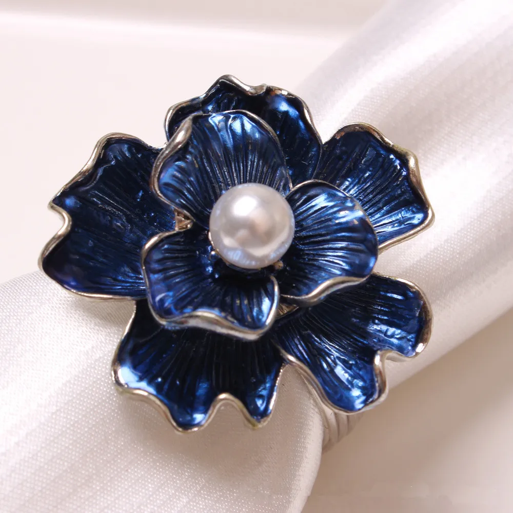 6PCS/camellia pearl napkin ring table top decoration for family gathering, hotel wedding, western food etiquette decoration
6PCS/camellia pearl napkin ring table top decoration for family gathering, hotel wedding, western food etiquette decoration
