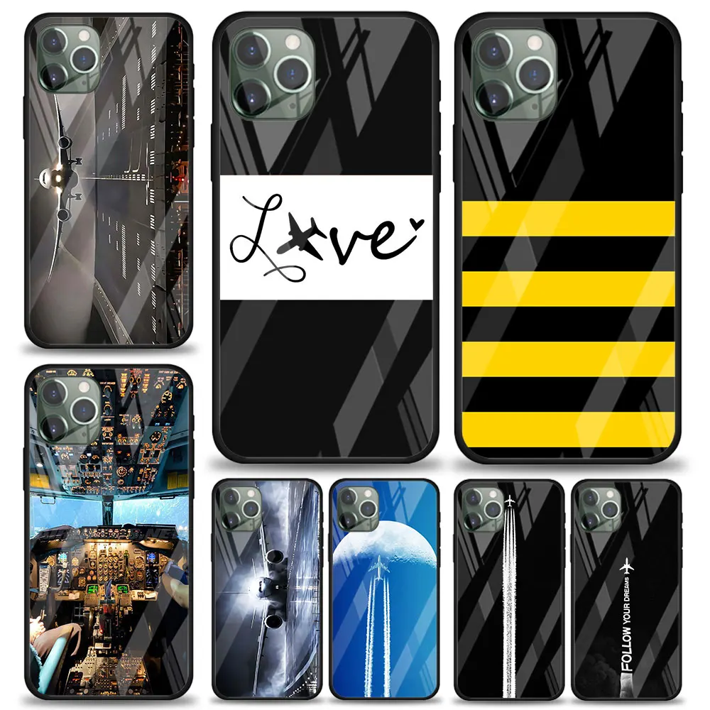 Airplane Pilot fly for Apple iPhone 12 Pro Max Mini 11 Pro XS Max X XR 6S 6 7 8 Plus Luxury Tempered Glass Phone Case
Airplane Pilot fly for Apple iPhone 12 Pro Max Mini 11 Pro XS Max X XR 6S 6 7 8 Plus Luxury Tempered Glass Phone Case