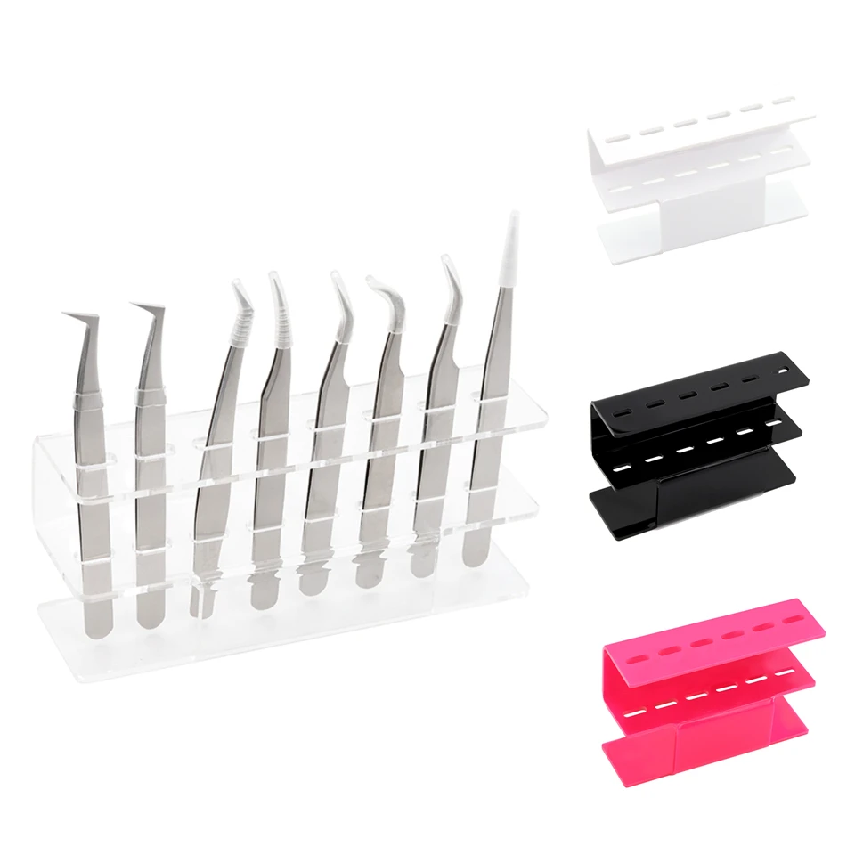 Acrylic Eyelash Tweezers Storage Holder Convenient Tweezers Stand Shelf 6 Hole 8 Hole Eyelash Tweezers Storage Box Case Organize 
Acrylic Eyelash Tweezers Storage Holder Convenient Tweezers Stand Shelf 6 Hole 8 Hole Eyelash Tweezers Storage Box Case Organize