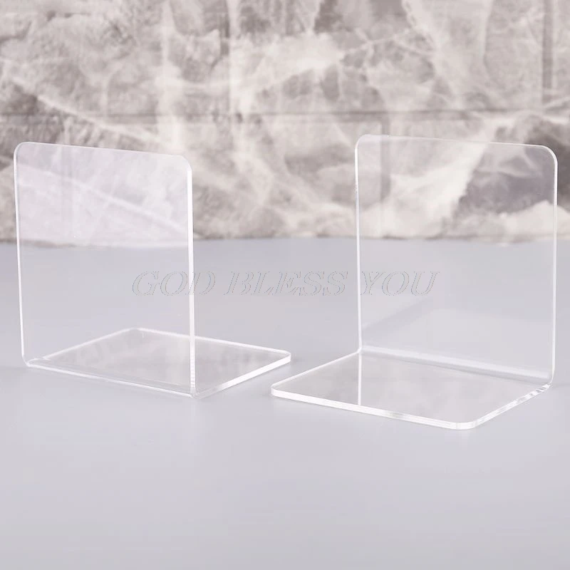 2Pcs Clear Acrylic Bookends L-shaped Desk Organizer Desktop Book Holder School Stationery Office Accessories Drop Shipping
2Pcs Clear Acrylic Bookends L-shaped Desk Organizer Desktop Book Holder School Stationery Office Accessories Drop Shipping