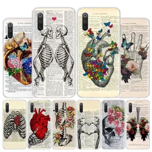 Human anatomy organ newspaper Phone Case For Xiaomi Redmi Note 10 11 10S 11S 11T 9S 8T 9T 11E Pro Plus 12 9 8 7 5 Coque Shell Co