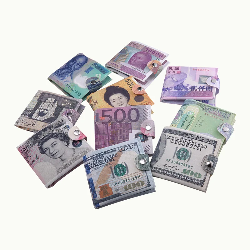 2019 зажим для денег мужчины женщины холщовый кошелек в европейском стиле Moneyclip