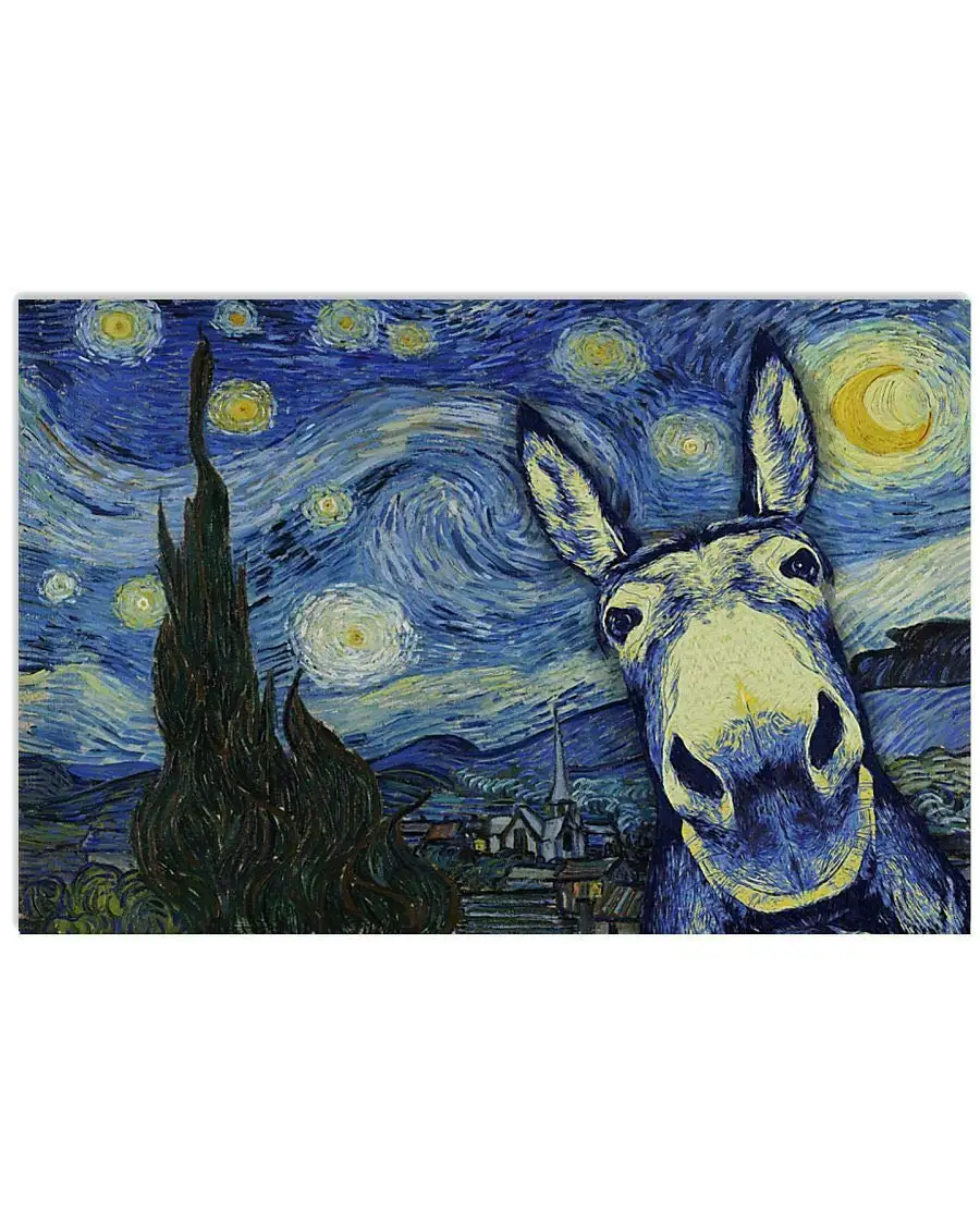 Animal Starry Night Donkey Starry Night Funny Donkey Poster Tin Sign 8x12 Inch Home Kitchen Bedroom Bar Sign Decoration Posters
Animal Starry Night Donkey Starry Night Funny Donkey Poster Tin Sign 8x12 Inch Home Kitchen Bedroom Bar Sign Decoration Posters