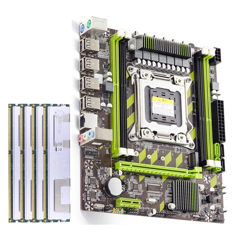 X79 Computer Motherboard Set X79 with Xeon E5 2650 V2 CPU Max 16GB 4X 4GB DDR3 ECC REG 1600Mhz NVME for Gaming Server
X79 Computer Motherboard Set X79 with Xeon E5 2650 V2 CPU Max 16GB 4X 4GB DDR3 ECC REG 1600Mhz NVME for Gaming Server