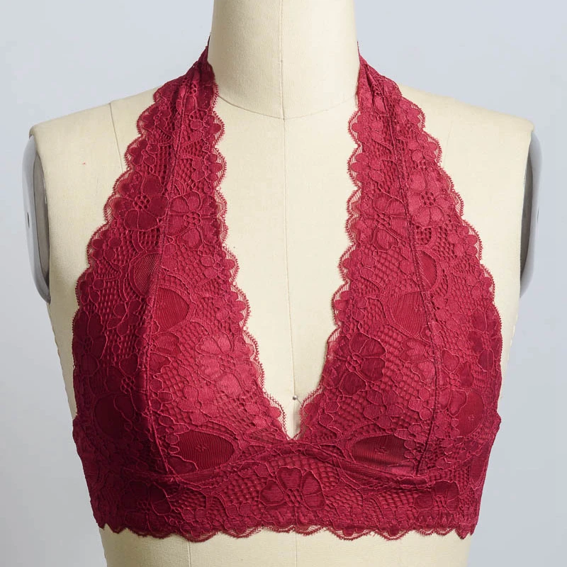 Wholesale 6pcs Prepack 2S2M2L YL-5234 Leto Intimates Lace Halter Top Bralette Most popular design of fashion soft bra
Wholesale 6pcs Prepack 2S2M2L YL-5234 Leto Intimates Lace Halter Top Bralette Most popular design of fashion soft bra