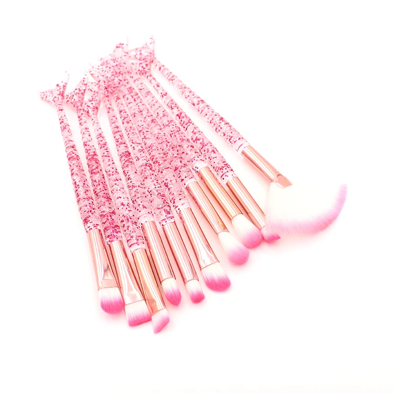 10pcs Pink Mermaid Makeup Brushes Set Eyeshadow Blush Foundation Brush Lip Brush Crystal Diamond Make up brush Kits maquiagem
10pcs Pink Mermaid Makeup Brushes Set Eyeshadow Blush Foundation Brush Lip Brush Crystal Diamond Make up brush Kits maquiagem