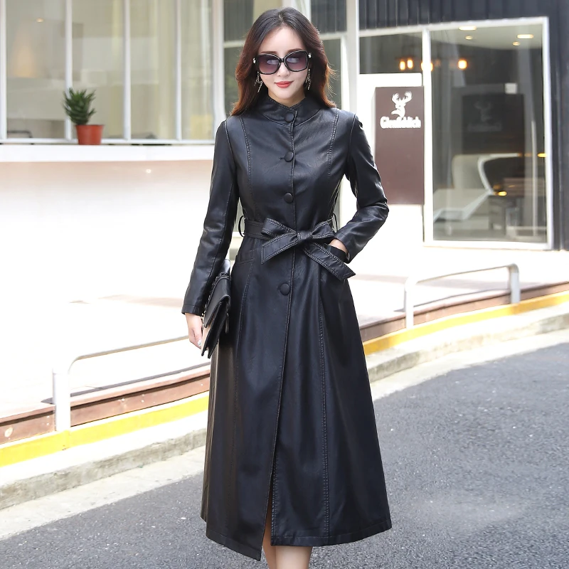 X-Long Women Leather Jacket 2021 Spring Autumn Winter New Female Fashion Solid Stand Collar Single Breasted Coat Black Red
X-Long Women Leather Jacket 2021 Spring Autumn Winter New Female Fashion Solid Stand Collar Single Breasted Coat Black Red