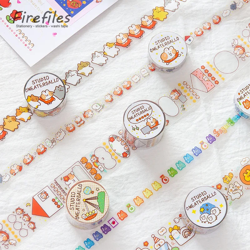 2m/pcs Kawaii Cute Washi Tape Set Diary DIY Decoration Student Stickers Korean Stationery Office Supplies Masking Tape
2m/pcs Kawaii Cute Washi Tape Set Diary DIY Decoration Student Stickers Korean Stationery Office Supplies Masking Tape