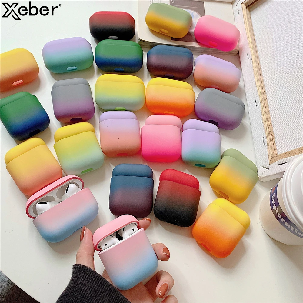 Fashion Gradient Earphone Case For AirPods Pro Colorful Charging Bag For AirPods 2 1 Hard PC Full Protection Headset Candy Cover
Fashion Gradient Earphone Case For AirPods Pro Colorful Charging Bag For AirPods 2 1 Hard PC Full Protection Headset Candy Cover
