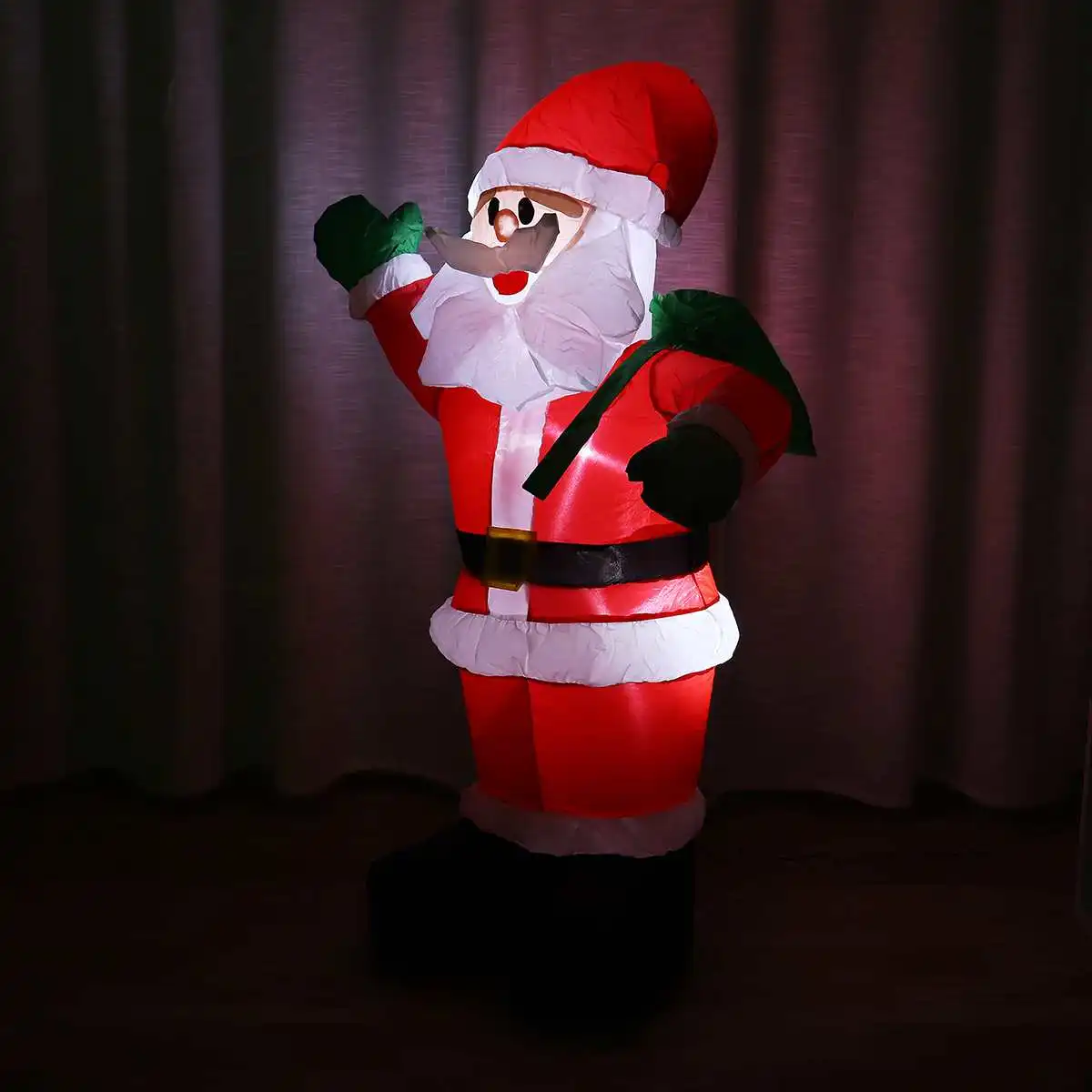 

US EU UK Plug Inflatable Santa Claus Night Light Figure Outdoor Garden Toys Christmas Party Decorations New Year 1.2m/1.8m/2.4m