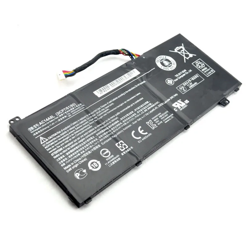 11.4V 52.5WH Original Battery AC14A8L 934T2119H KT.00307.003 For Acer For Aspire V 15 Nitro VN7 VX 15
11.4V 52.5WH Original Battery AC14A8L 934T2119H KT.00307.003 For Acer For Aspire V 15 Nitro VN7 VX 15