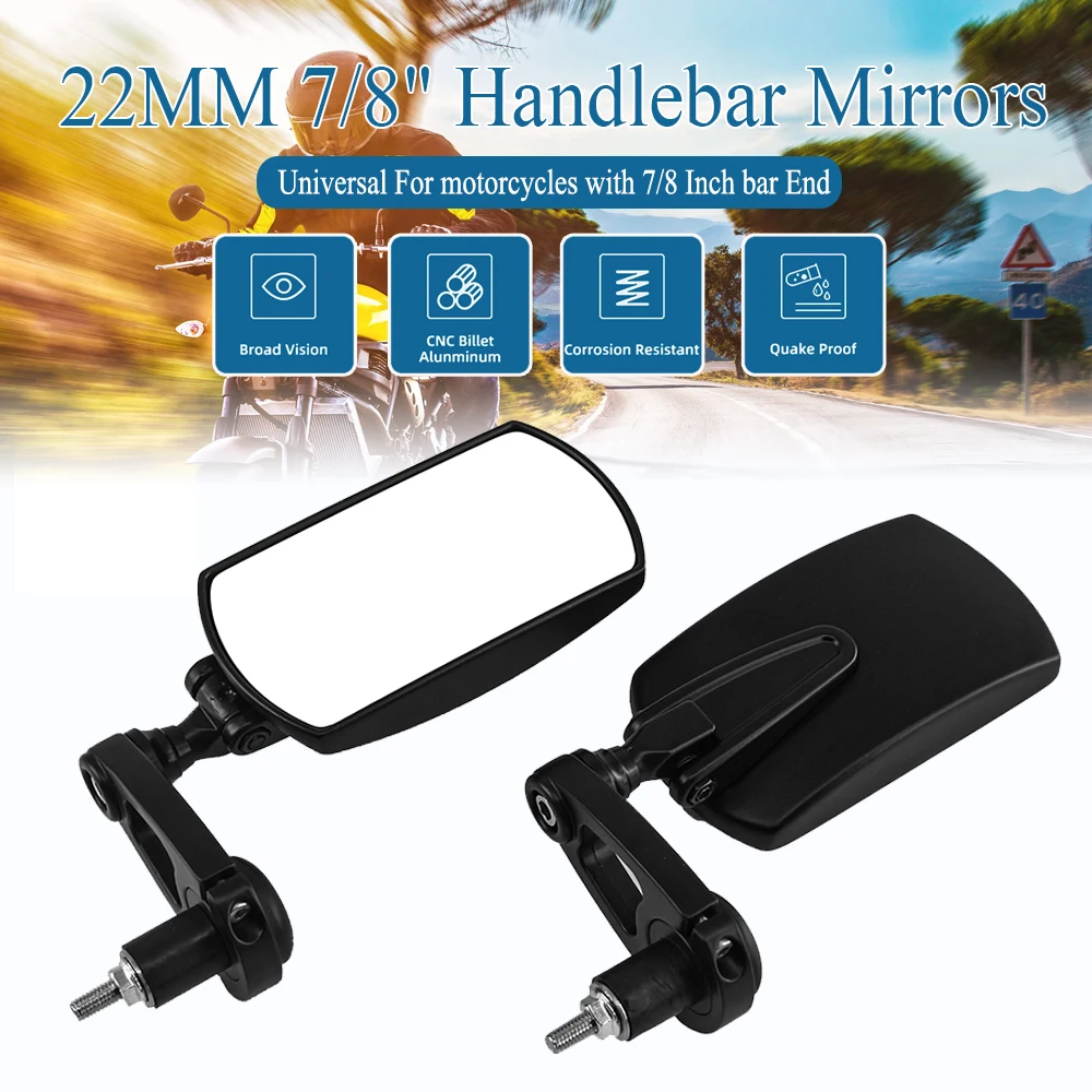 22MM 7/8" Foldable Motorcycle Handlebar End Rear View Mirrors For Yamaha MT07 MT09 For Street Triple For Guzzi MV Agusta
22MM 7/8" Foldable Motorcycle Handlebar End Rear View Mirrors For Yamaha MT07 MT09 For Street Triple For Guzzi MV Agusta