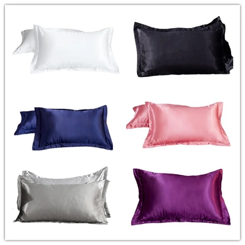2 pieces of silk satin pillowcase, pure imitation, comfortable pillowcase, for bed, double
2 pieces of silk satin pillowcase, pure imitation, comfortable pillowcase, for bed, double