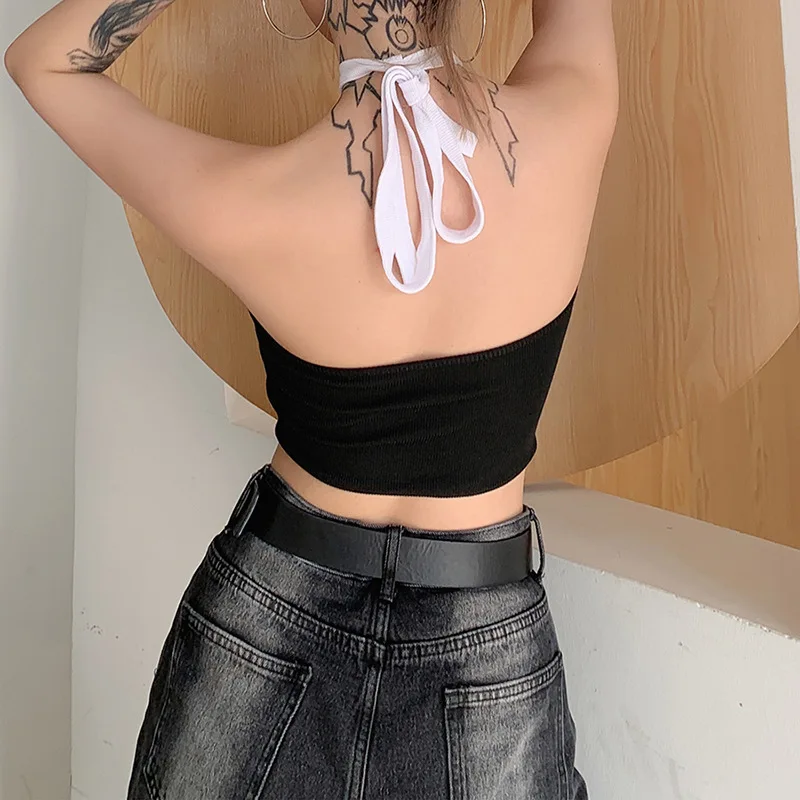 DUAYR 2021 Spring Summer Sexy Women's top Casual Fashion Halter Patchwork Tank top Y2K Lace up Backless Sleeveless Crop top
DUAYR 2021 Spring Summer Sexy Women's top Casual Fashion Halter Patchwork Tank top Y2K Lace up Backless Sleeveless Crop top