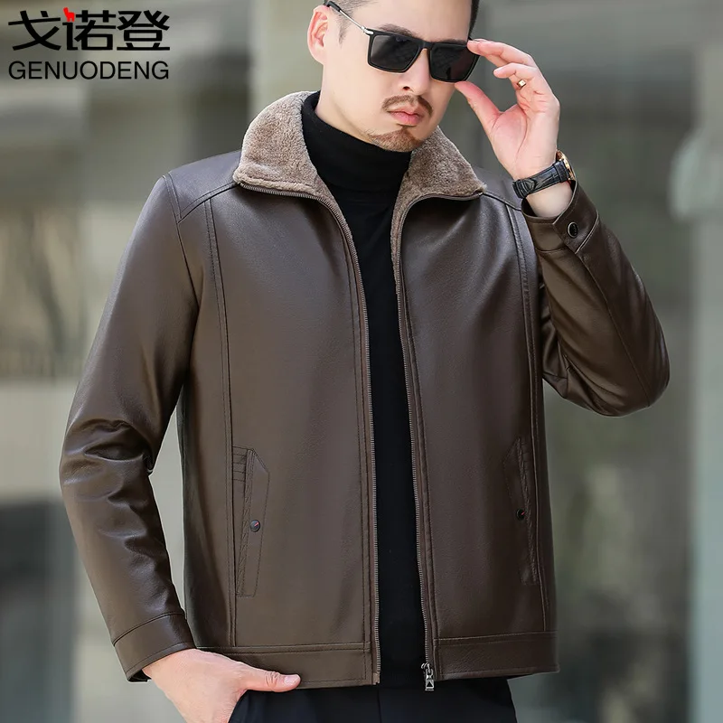 2021 Men's Winter New Cashmere Leather Coat Youth Fleece Padded PU Leather Jacket
2021 Men's Winter New Cashmere Leather Coat Youth Fleece Padded PU Leather Jacket