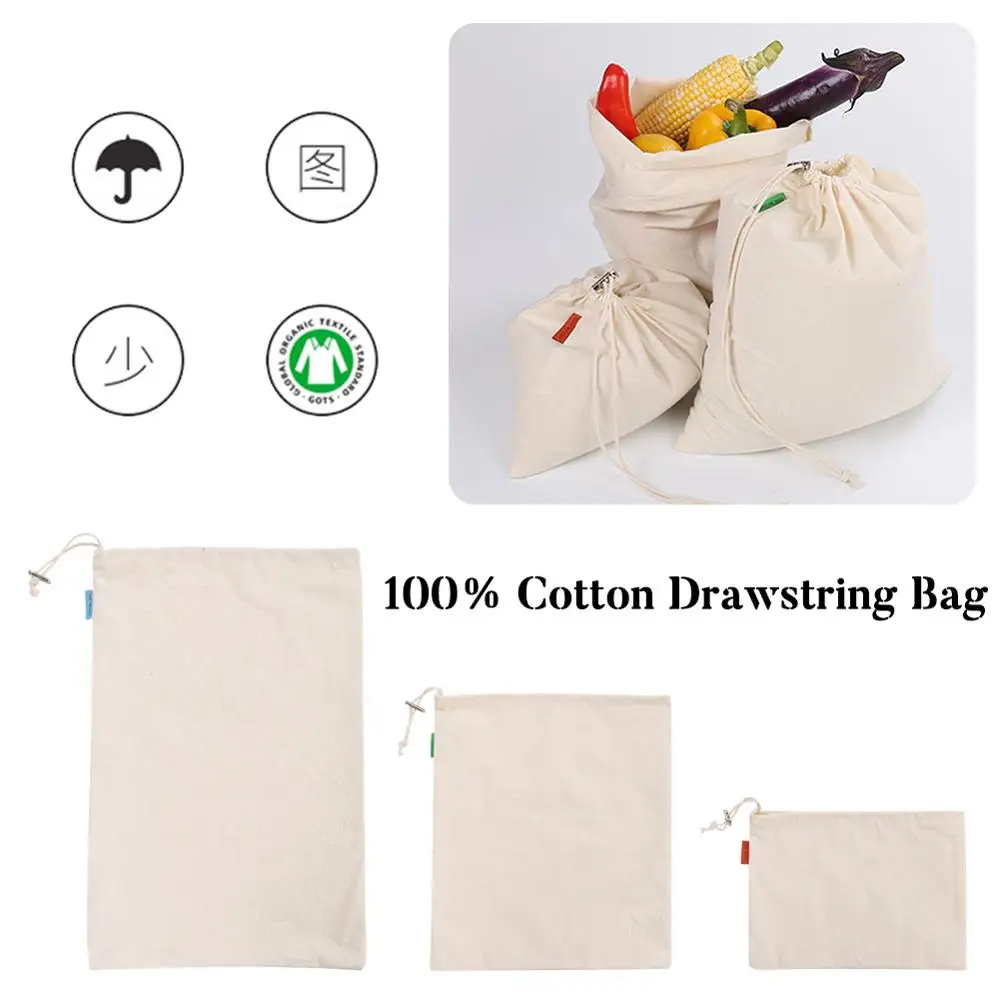 Eco-friendly Cotton Bag Drawstring Drawstring Cotton Flour Bags Storing Fruits Vegetables Rice Bread cotton shopping Bag
Eco-friendly Cotton Bag Drawstring Drawstring Cotton Flour Bags Storing Fruits Vegetables Rice Bread cotton shopping Bag